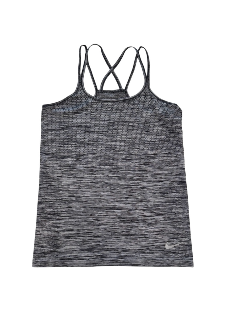 Nike Women's Grey Space-Dye Strappy Dei-Fit Tank